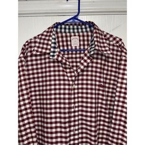 Brooks‎ Brothers 346 Checkered Red Long Sleeve Button Down - XLarge